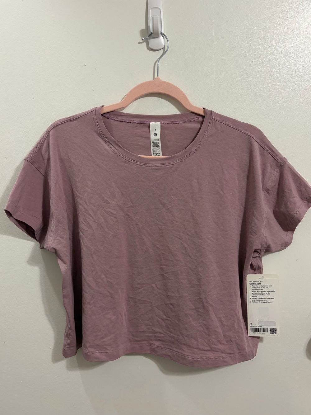 Lululemon Cates T-Shirt in Lavender Lux- Brand New with Tags - Picture 3 of 7